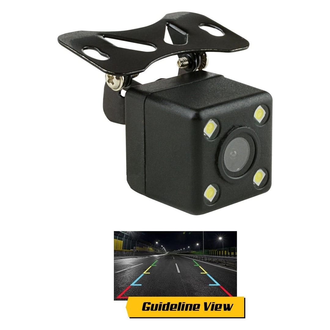 Car Rear View Camera with 4 LED Lights Guideline View High Sensitivity Wide Angle Vision -Enhance Safety Pipemans Image 1