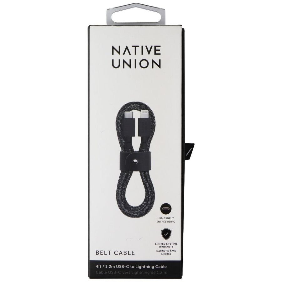 Native Union 4ft USB-C to Lightning 8-Pin Belt Cable - Black Image 1