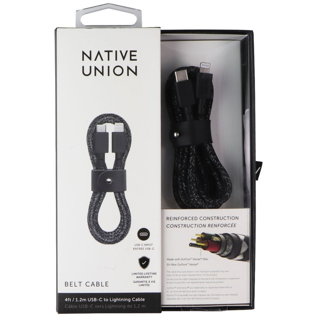 Native Union 4ft USB-C to Lightning 8-Pin Belt Cable - Black Image 2