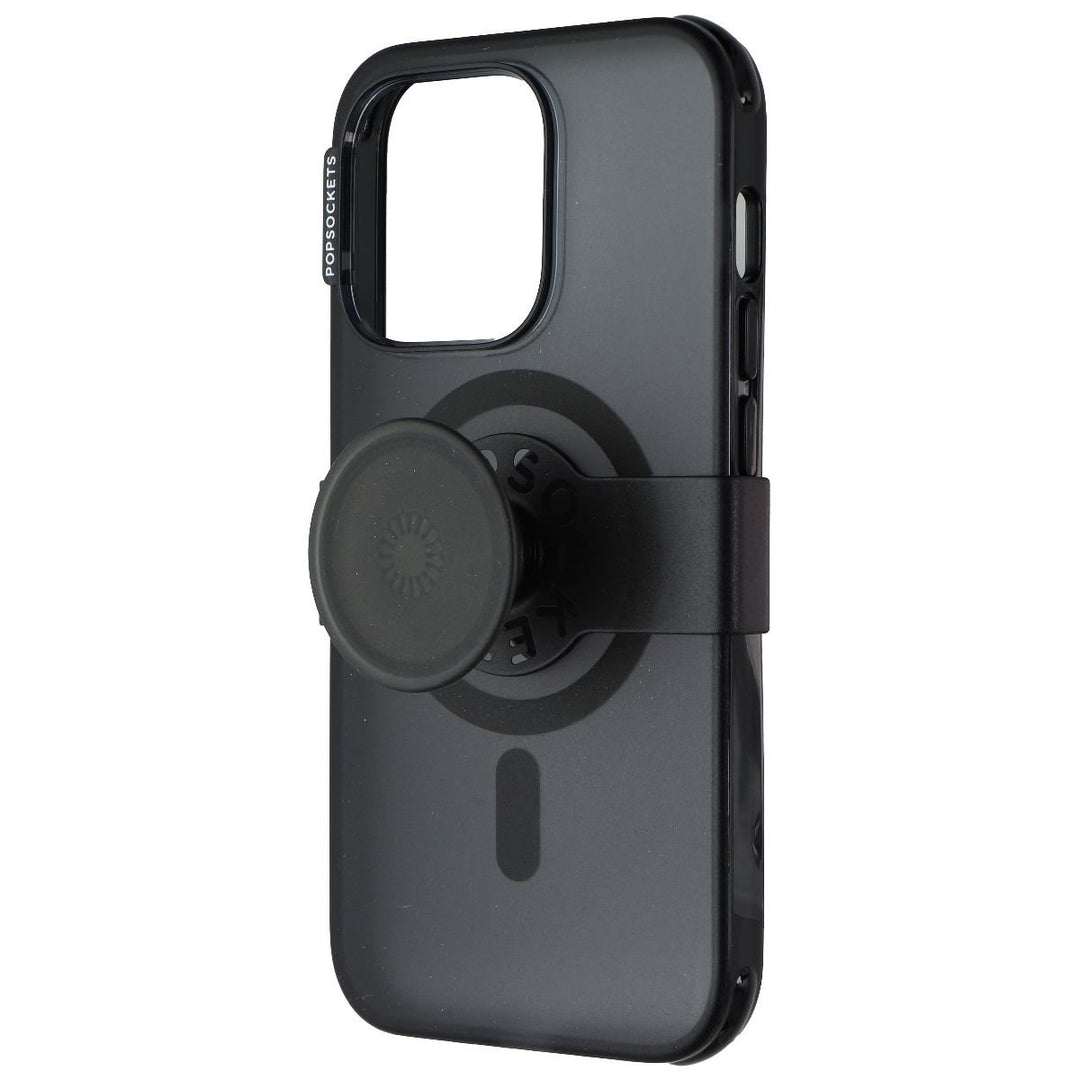 PopSockets Hardshell Case for MagSafe for iPhone 14 Pro Max - Black Translucent Image 1