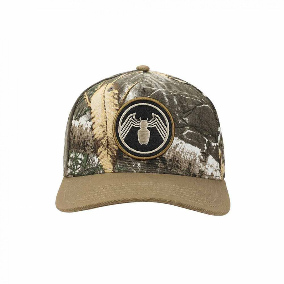 Venom 3D Embroidered Camo Curved Bill Snapback Hat Image 2