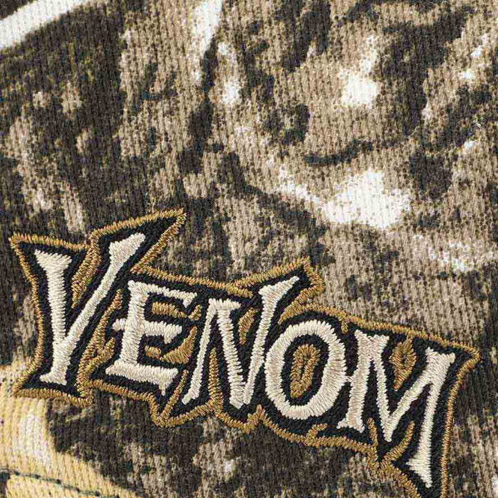 Venom 3D Embroidered Camo Curved Bill Snapback Hat Image 4