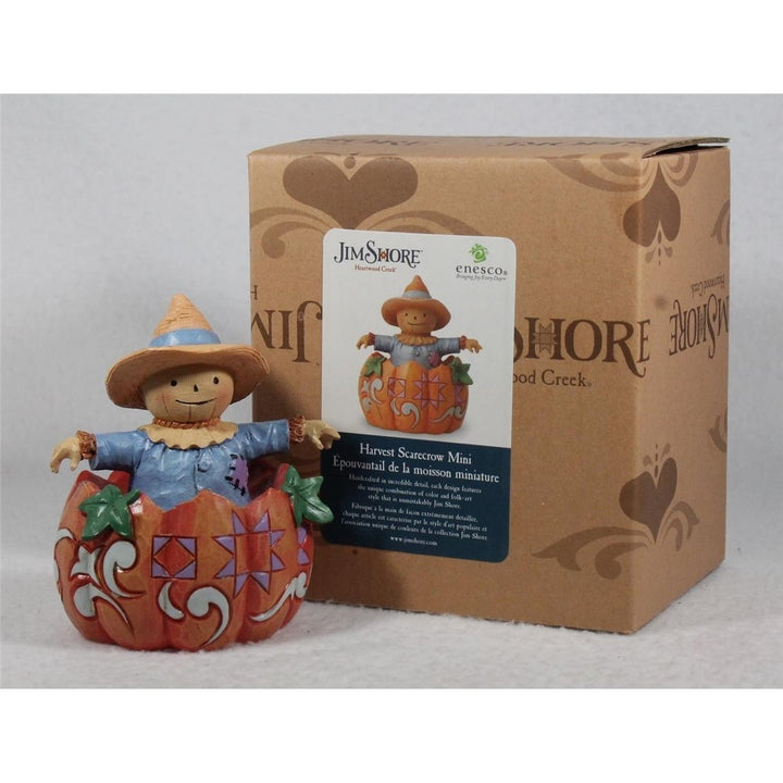 Jim Shore Harvest Scarecrow Mini 2022 Figurine - 6012759 In Box Image 4