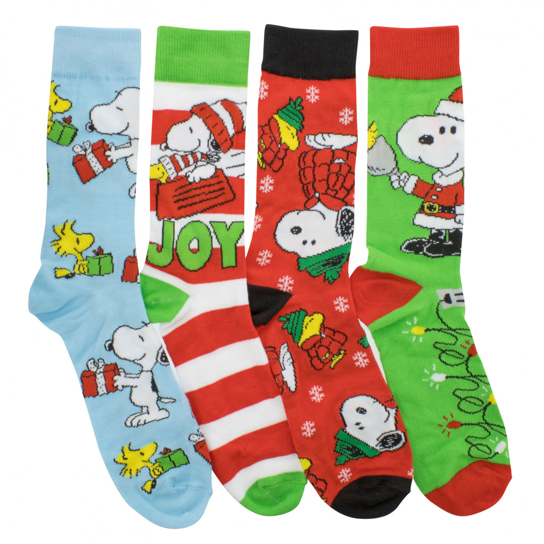 Peanuts Christmas Snoopy Mens Socks 12 Days of Giving Gift Box Image 3