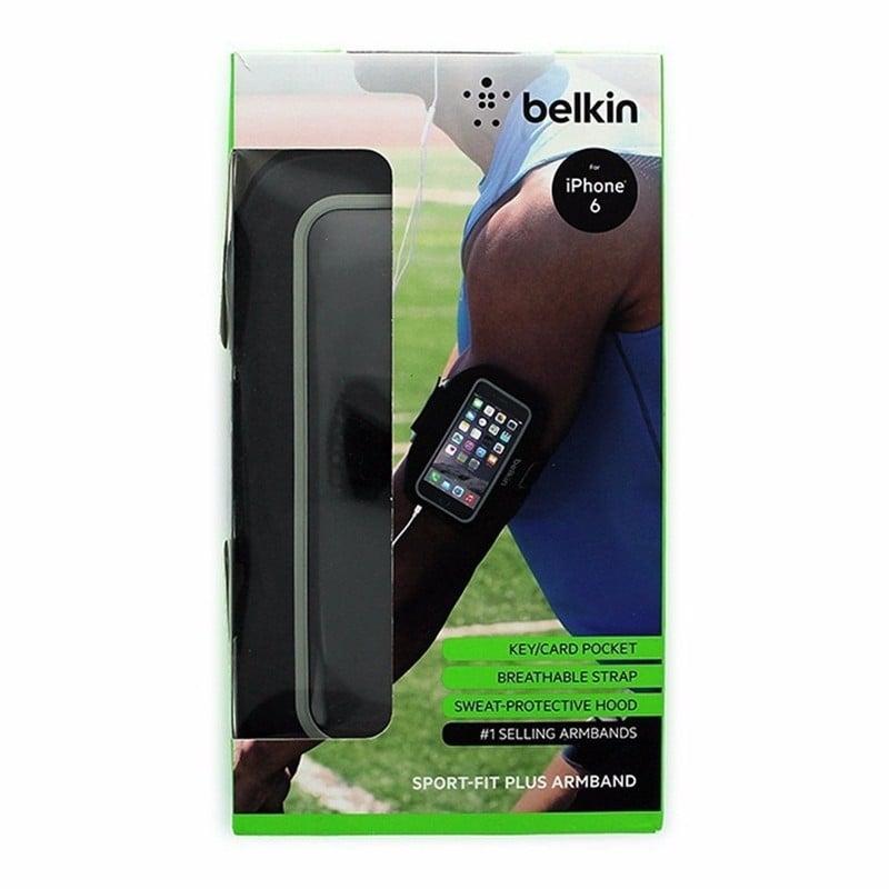 Belkin Sport-Fit Plus Armband for Apple iPhone 6 6S 4.7and34; Black and Gray Image 2