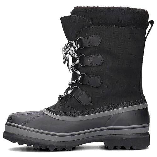 Sorel - Mens Caribou Reflective Wl Shell Boot black/black Image 2