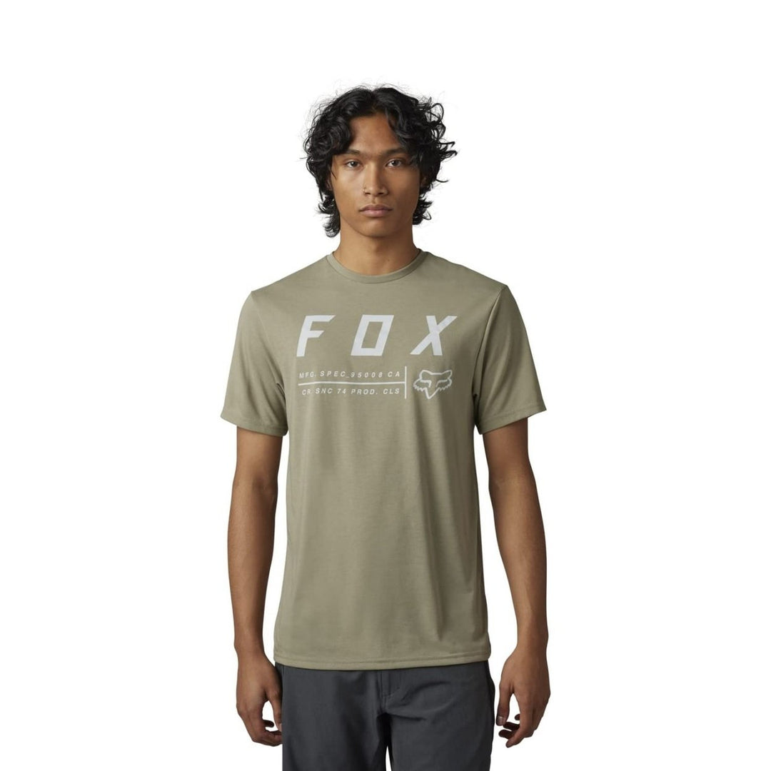 Fox Racing Mens Standard Non Stop Short Sleeve Tech Tee HTR GRAPH Image 2