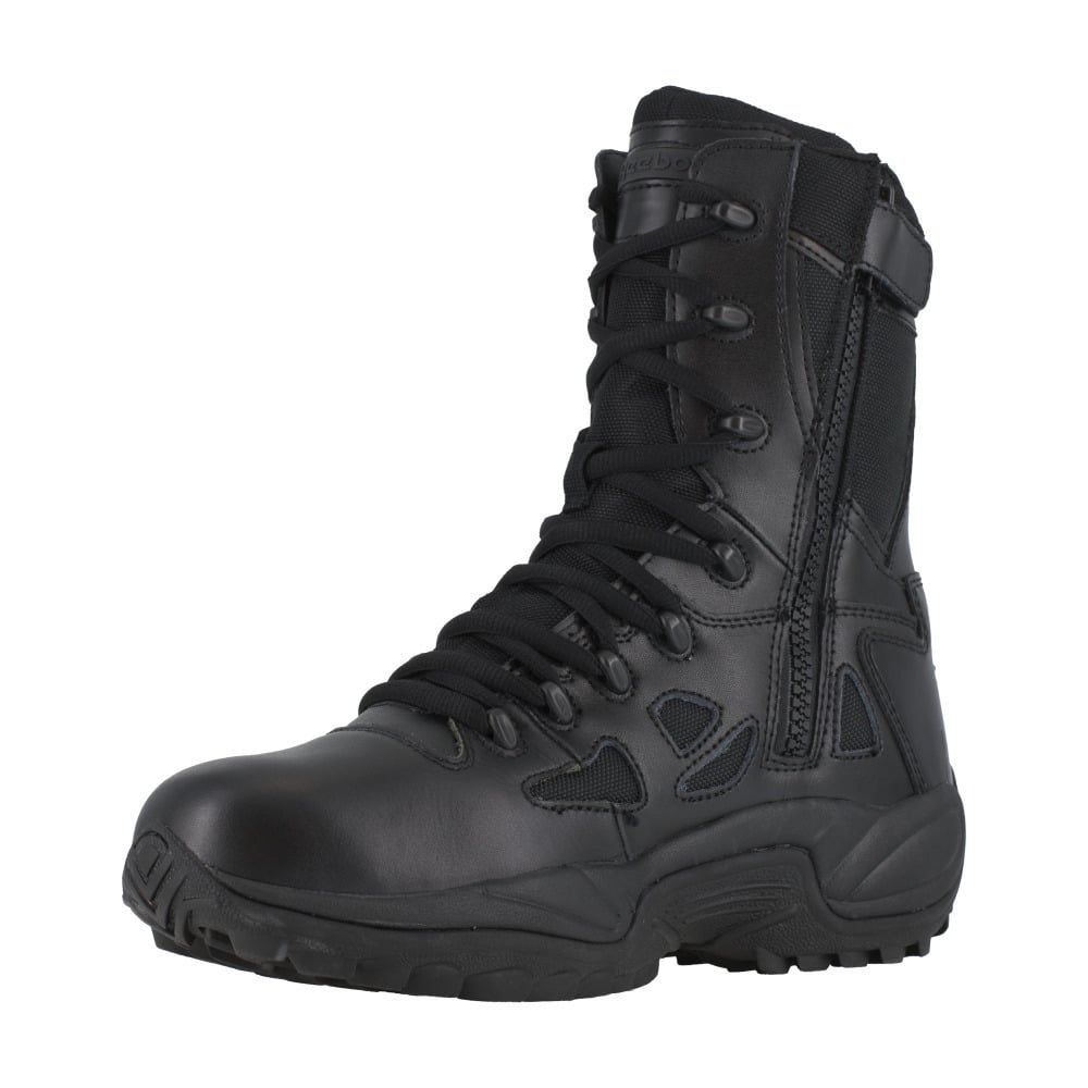 Reebok Work Womens 8" Rapid Response Soft Toe Tactical Boot Black - RB888 BLACK Image 3