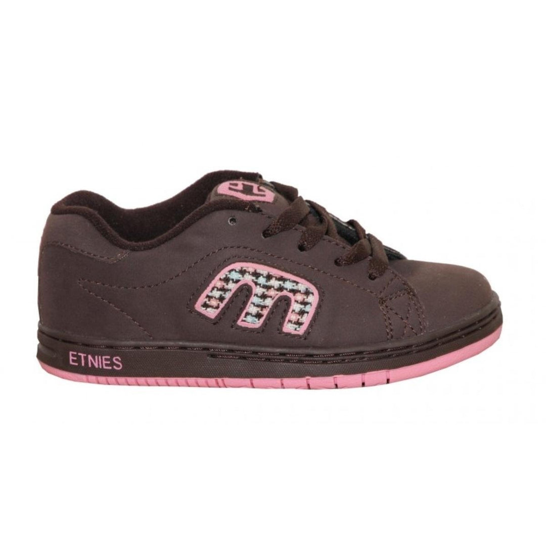 Etnies Kids Callicute Sneaker Brown/White/Pink - CALLICUT 3283 BRWN/WHT/PNK Image 1