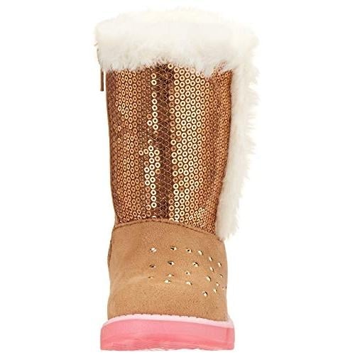 Skechers Kids Unisex-Child Faux Shearling Boot Mid Calf CHESTNUT Image 2