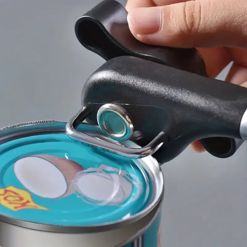 Quick And Easy Stainless Steel Can Opener - Multifunctional Kitchen Gadget Image 4