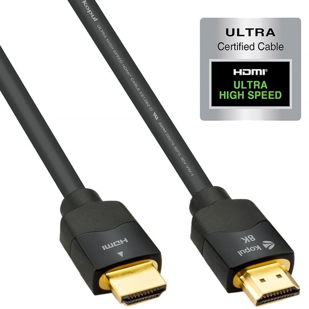 8K HDMI Cable 6.6ft  Ultra High-Speed 48Gbps Triple-Layer Shielding Gold-Plated Flame-Resistant  Ideal for UHD and Pro Image 2