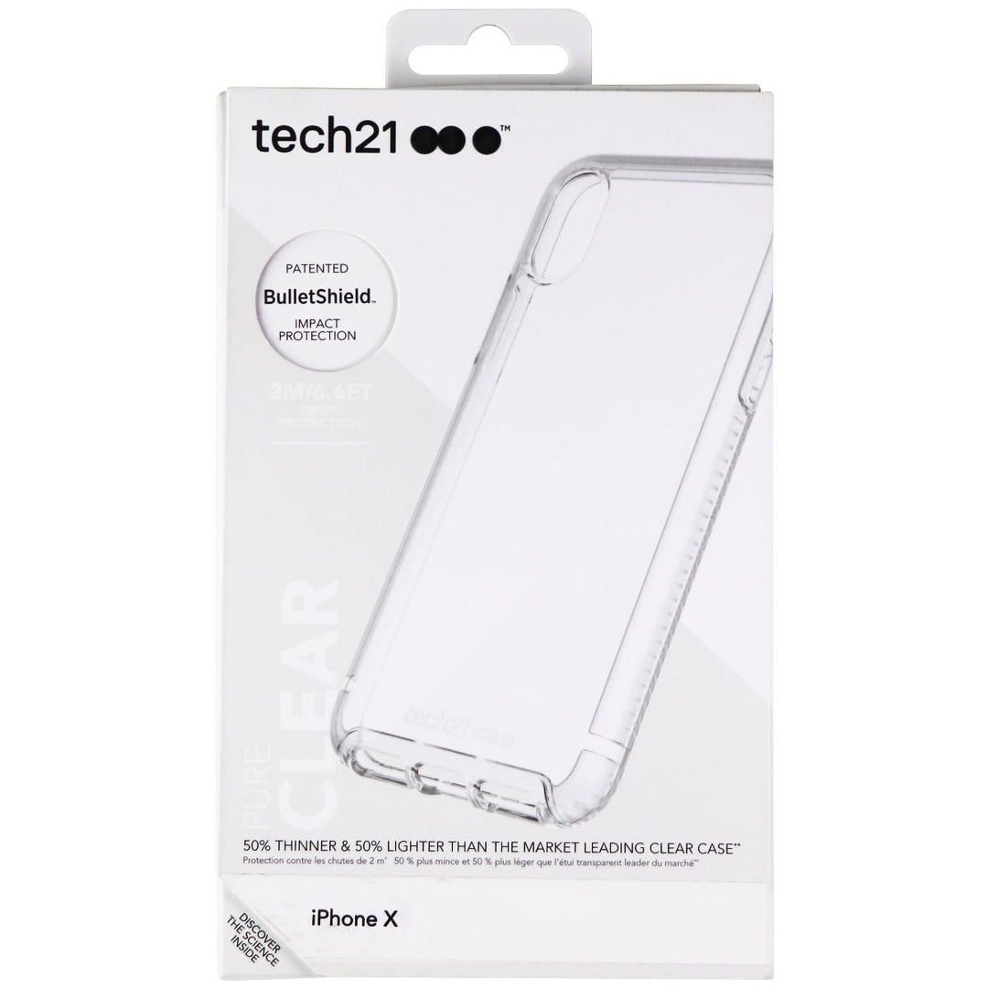 Tech21 Pure Clear Series Hybrid Case for Apple iPhone Xs/X - Clear Image 1