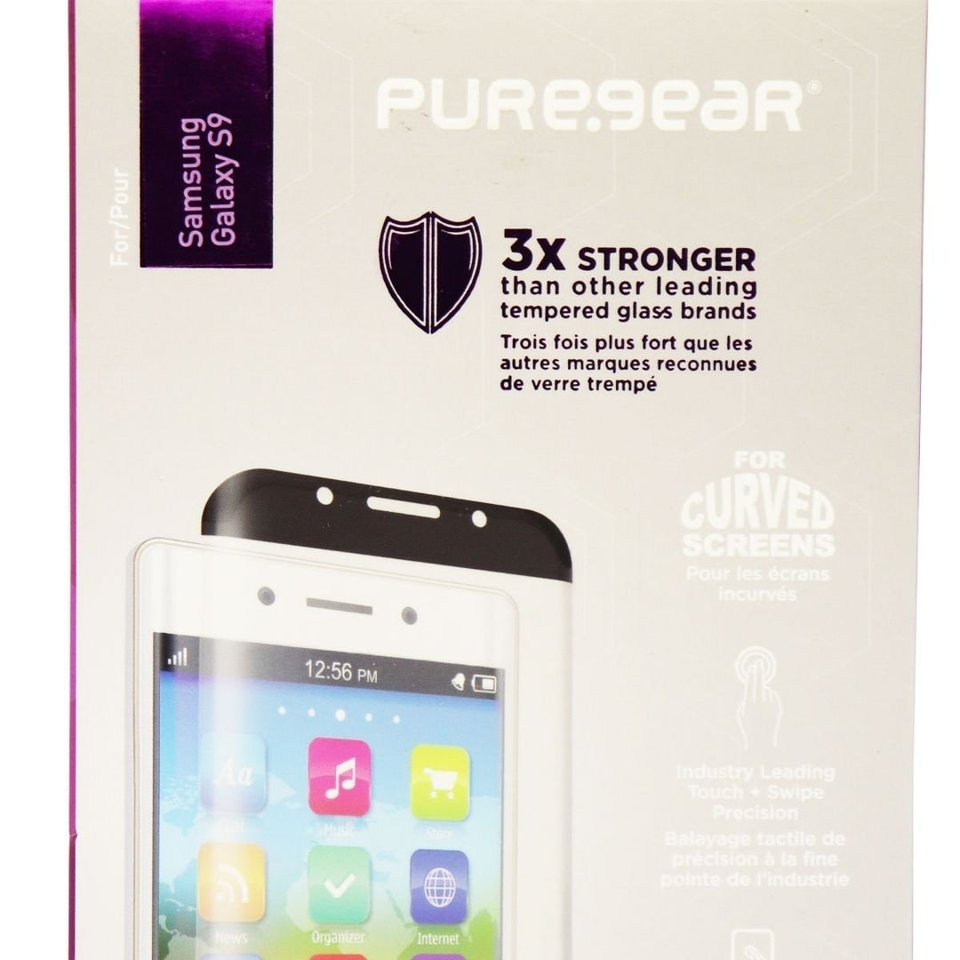 PureGear HD Tempered Glass Screen Protector for Galaxy S9 - Black Edge Image 3