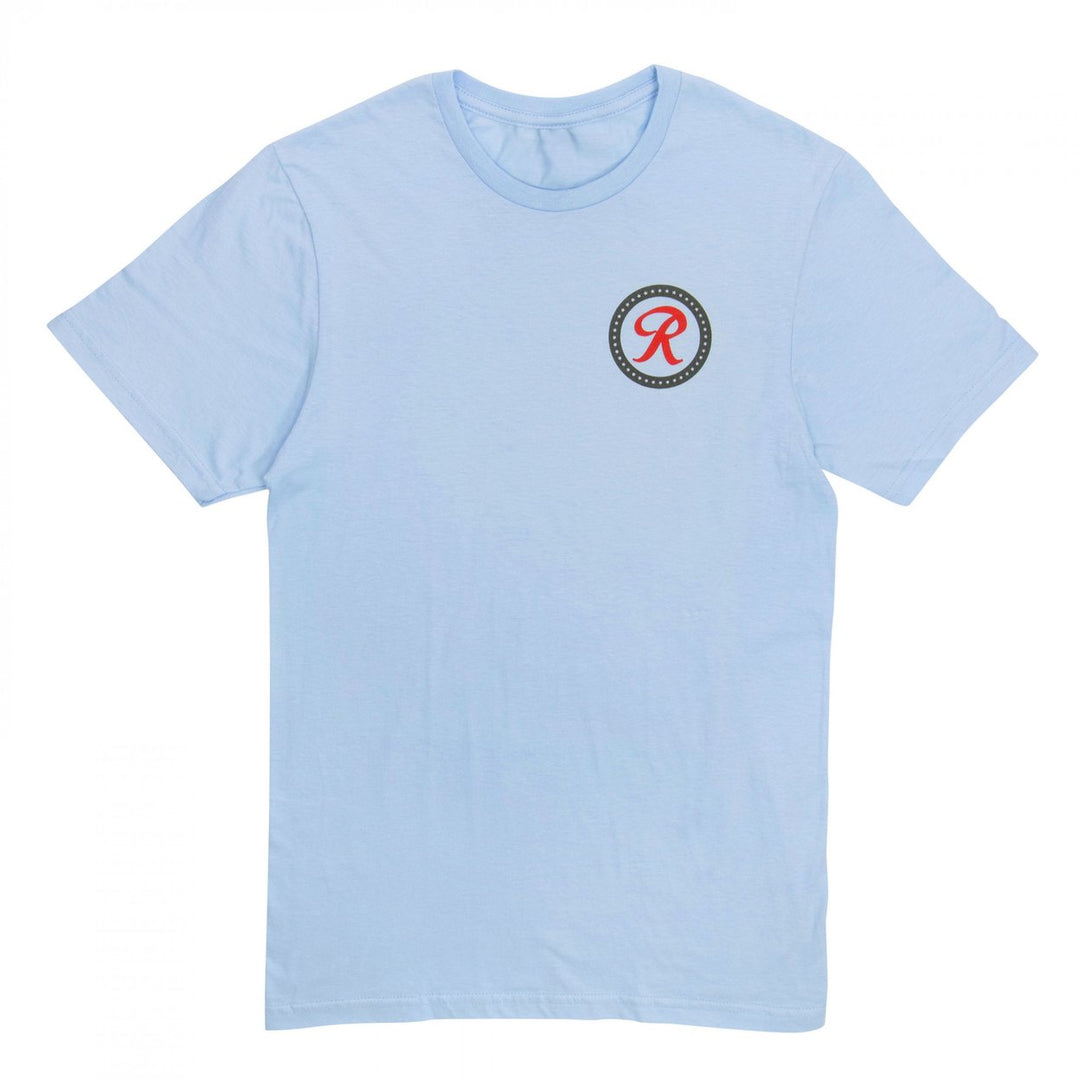 Rainier Vintage Logo Front and Back Print T-Shirt Image 3