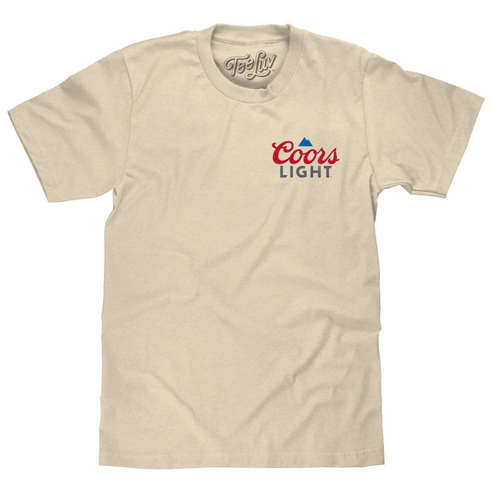 Coors Light Baseball League Front and Back T-Shirt Image 2