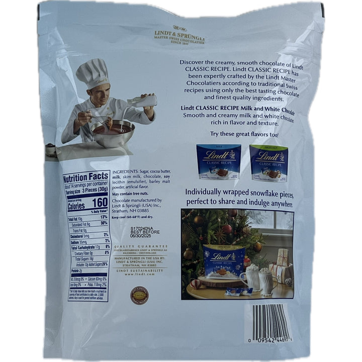 Lindt Classic Recipe Milk and White Assorted Snowflake Chocolates (15.2 Ounce) Image 2