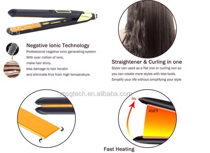 Professional 1/2 Anti-Static Technology Flat Iron Image 9