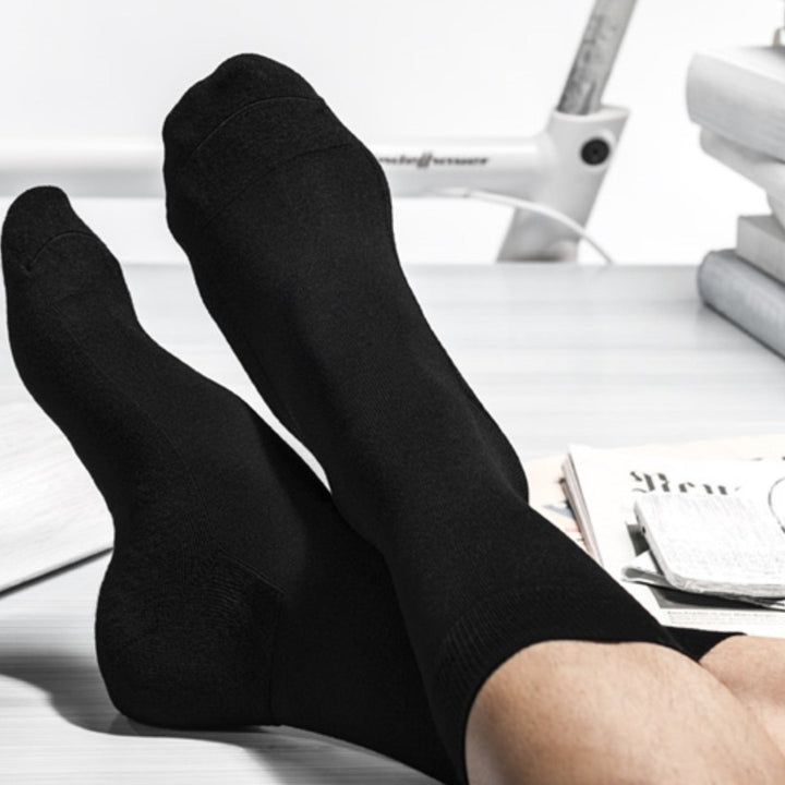 36 Pair Solid Black Dress Socks Essential for Your Wardrobe Image 3