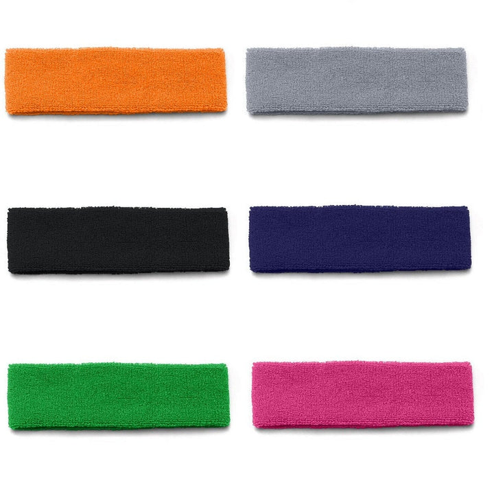 30 Pack Stretchy Sports Headbands Moisture Wicking Sweatbands for Fitness Image 11