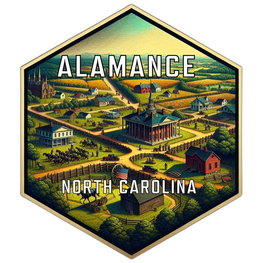 Alamance North Carolina Travel Destination Souvenir Vinyl Decal Sticker Image 1