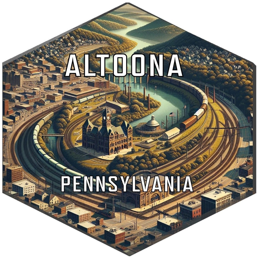 Altoona Pennsylvania Travel Destination Souvenir Vinyl Decal Sticker Image 1