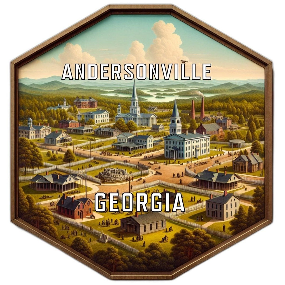 Andersonville Georgia Travel Destination Souvenir Vinyl Decal Sticker Image 1