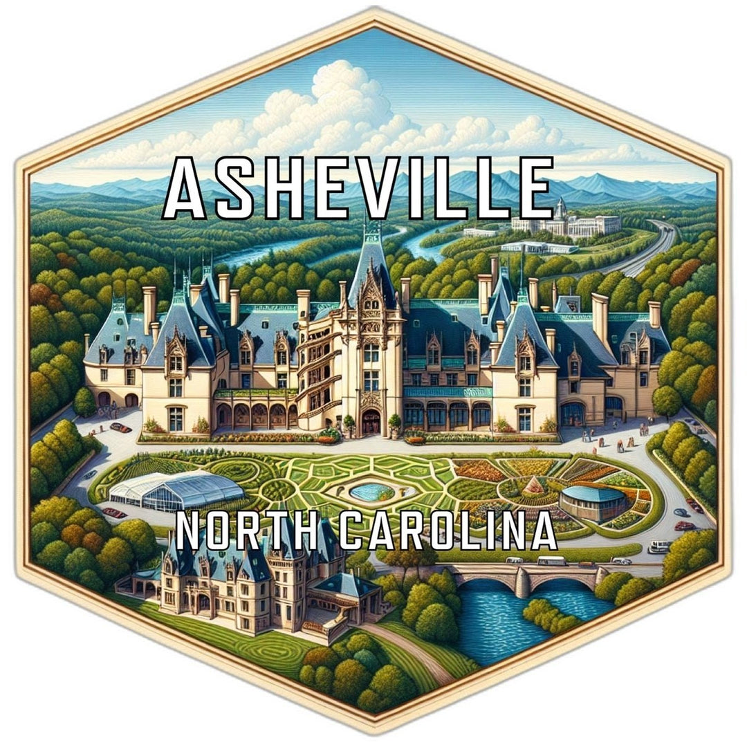 Asheville North Carolina Travel Destination Souvenir Vinyl Decal Sticker Image 1