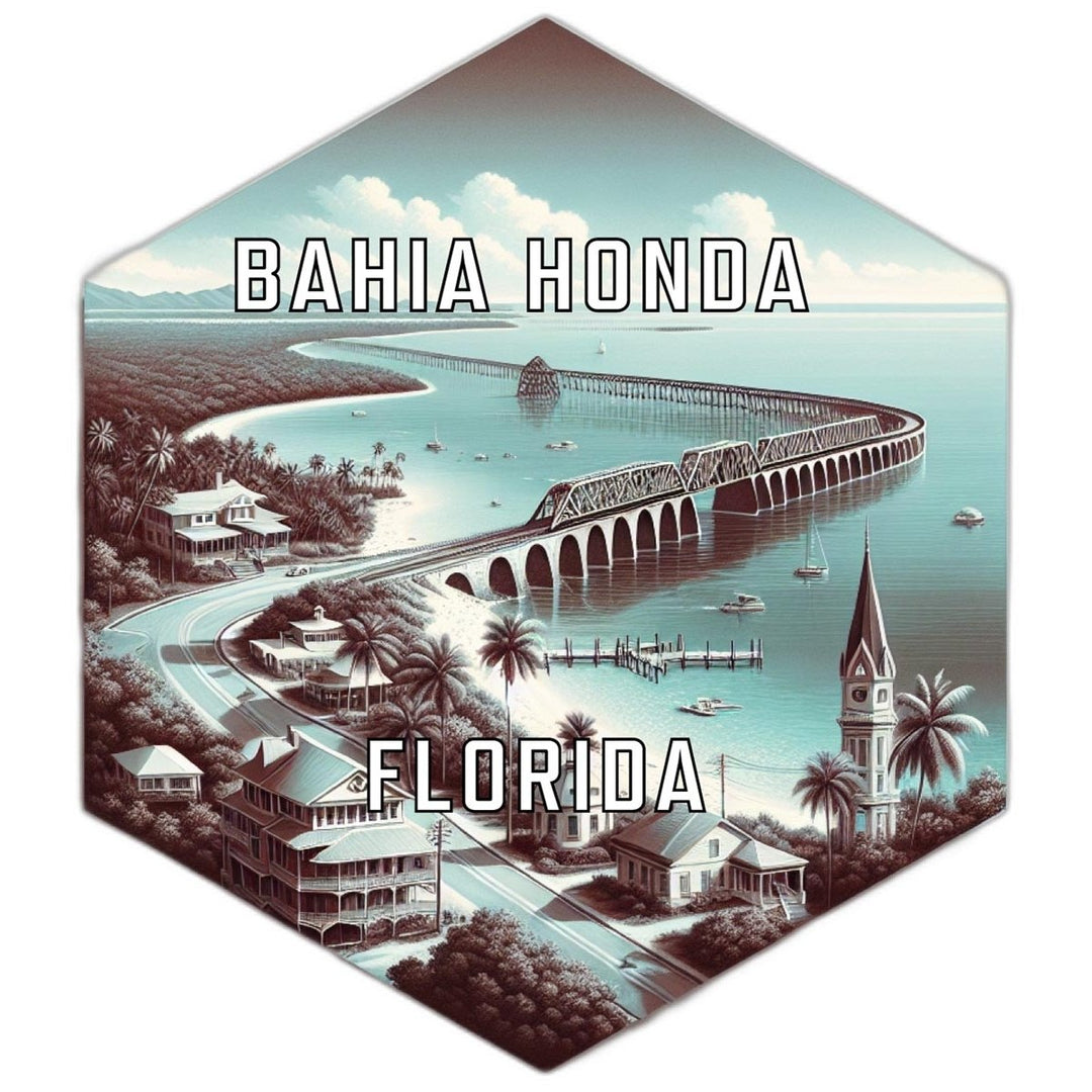 Bahia Honda Florida Travel Destination Souvenir Vinyl Decal Sticker Image 1