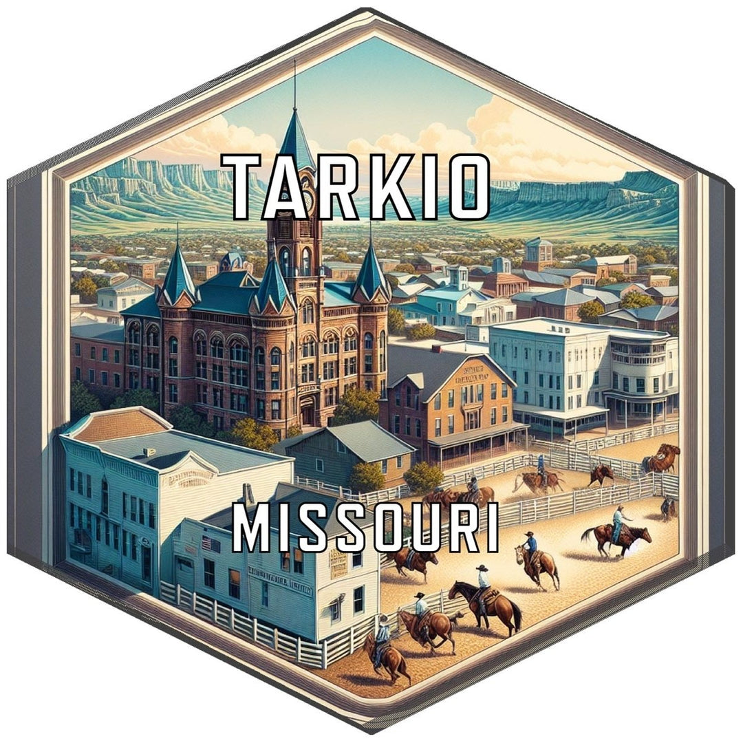 Tarkio Missouri Souvenir Travel Destination Die Cut Hexagon Fridge Magnet Image 1