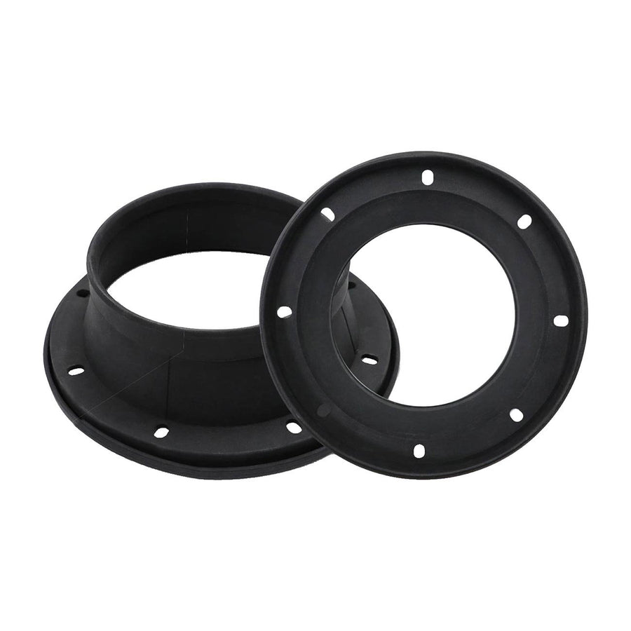 8" Silicone Speaker Baffle Kit -Foldable Front Rings and Foam for Improved Sound -Includes 2 Rings 2 Baffles Pipemans Image 1