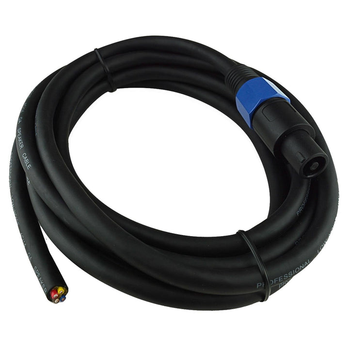 12 ft 4-Wire Speak-On Cable -14 Gauge Locking System for Secure 2-Way Audio Ideal for PA System Speakers Pipemans Image 1