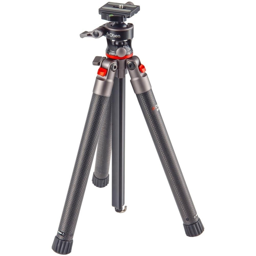 Compact Carbon Fiber Tripod w/ 2-Way Ball Head 13 lb Capacity Adjust Height (5-51.1") 14.5" Folded 5-Section Lightweight Image 1