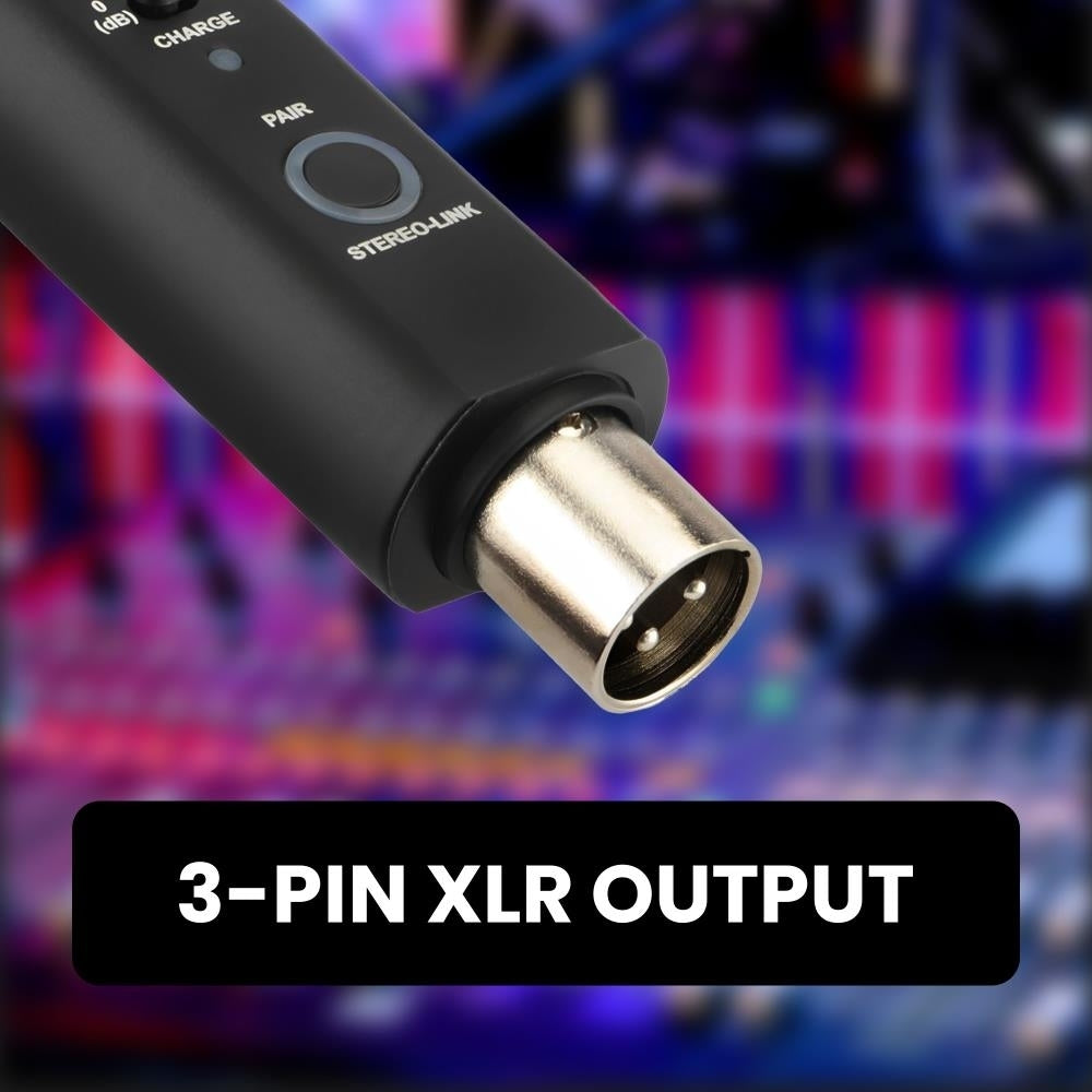 XLR Bluetooth Audio Receiver Bluetooth 5.0 3-Pin XLR Output 10 dB Pad Stereo Link 10-Hour Battery- Ideal for Live Image 6