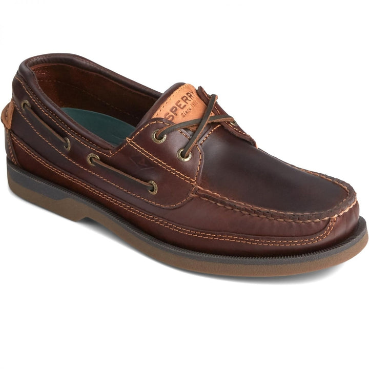 Sperry Mens Mako 2-Eye Boat Shoe Amaretto Size 10 Waterproof Non-Slip Design Image 1