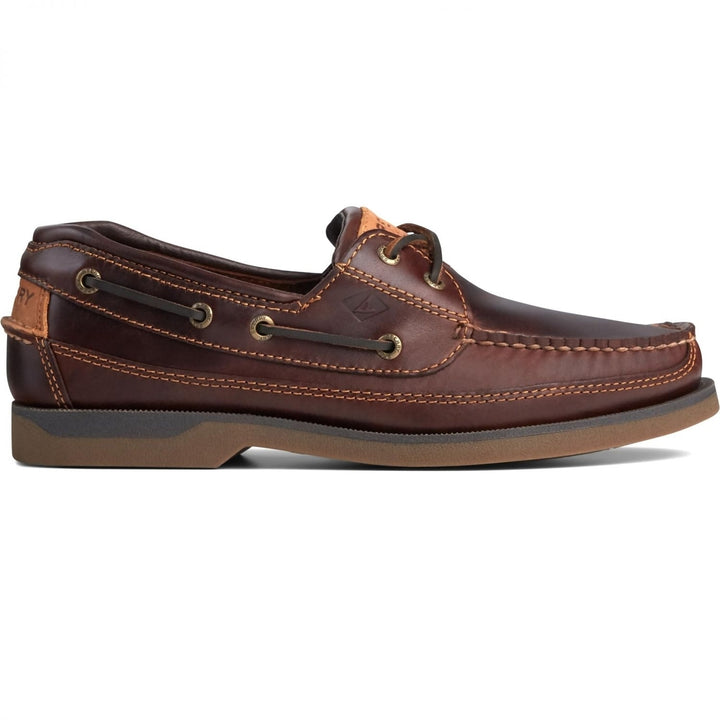 Sperry Mens Mako 2-Eye Boat Shoe Amaretto Size 10 Waterproof Non-Slip Design Image 2