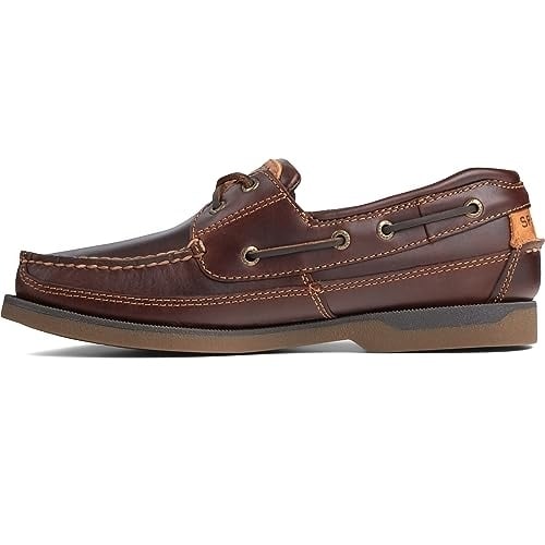 Sperry Mens Mako 2-Eye Boat Shoe Amaretto Size 10 Waterproof Non-Slip Design Image 4