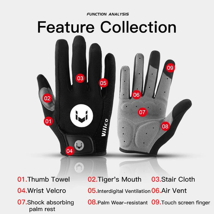 Breathable Non-Slip Cycling Gloves  Touchscreen MTB and Road Bike Gloves Image 4