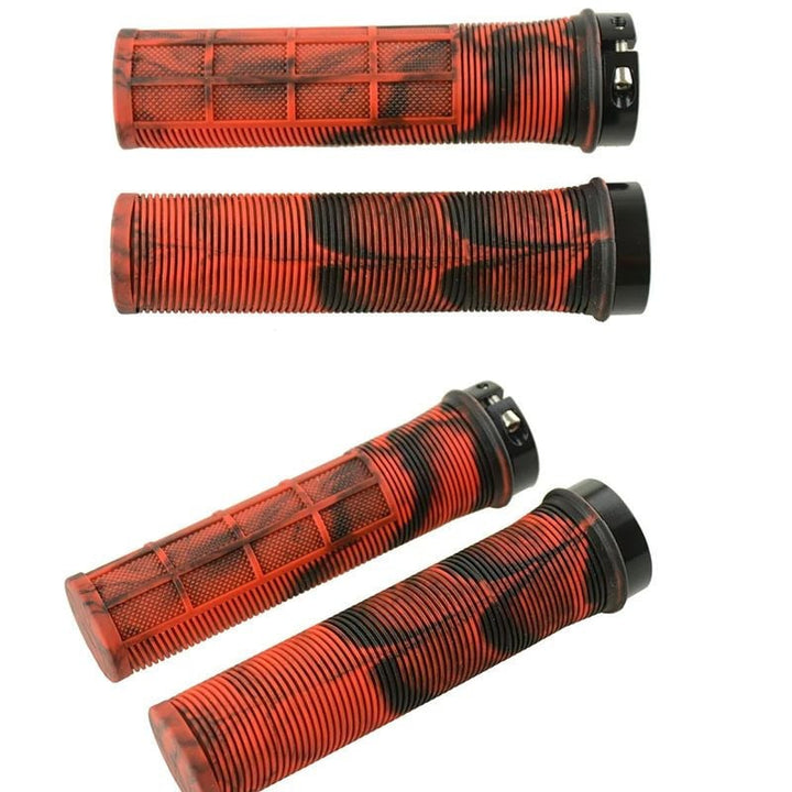 Non-Slip Bicycle Handlebar Grips  Aluminum Alloy Lock-On MTB Cuffs Image 3