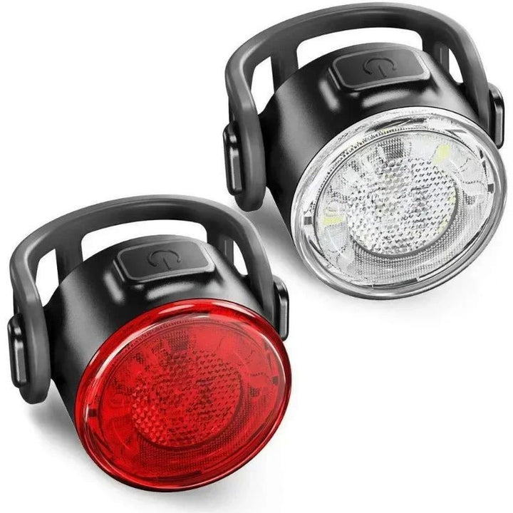 Bike Waterproof LED Bicycle Taillight Battery-Powered Warning Light Image 1