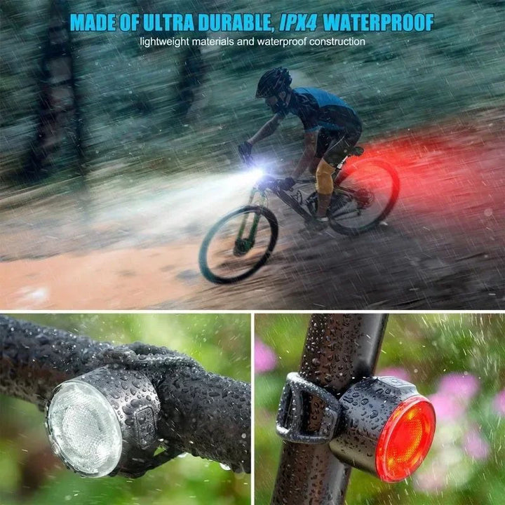 Bike Waterproof LED Bicycle Taillight Battery-Powered Warning Light Image 3