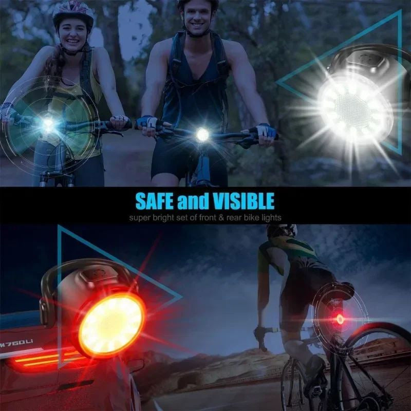 Bike Waterproof LED Bicycle Taillight Battery-Powered Warning Light Image 4