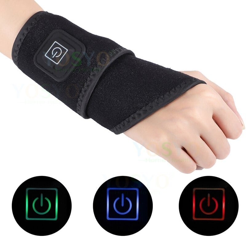 Heating Wrist Protector Sports Protection Breathable Support Sleeve Hand Joint Brace Tool Heat Health Care Device Image 4