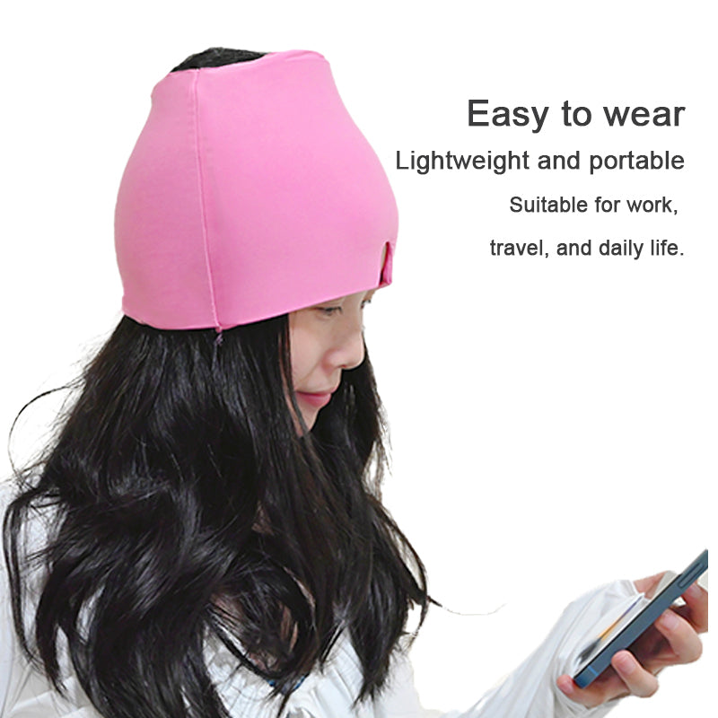 Gel Cold Hot Head Ice Cap Black and Pink Head Wrap Face Mask Head Massage Sleep Eye Mask Health Care Tool Image 3