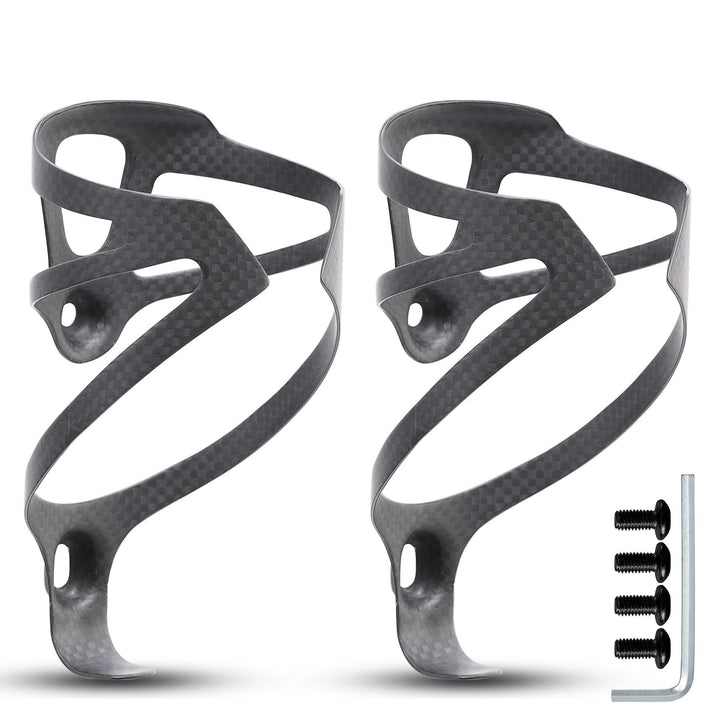 3K Carbon Fiber Water Bottle Cage  Matte Black for MTB/Road Bikes Image 1