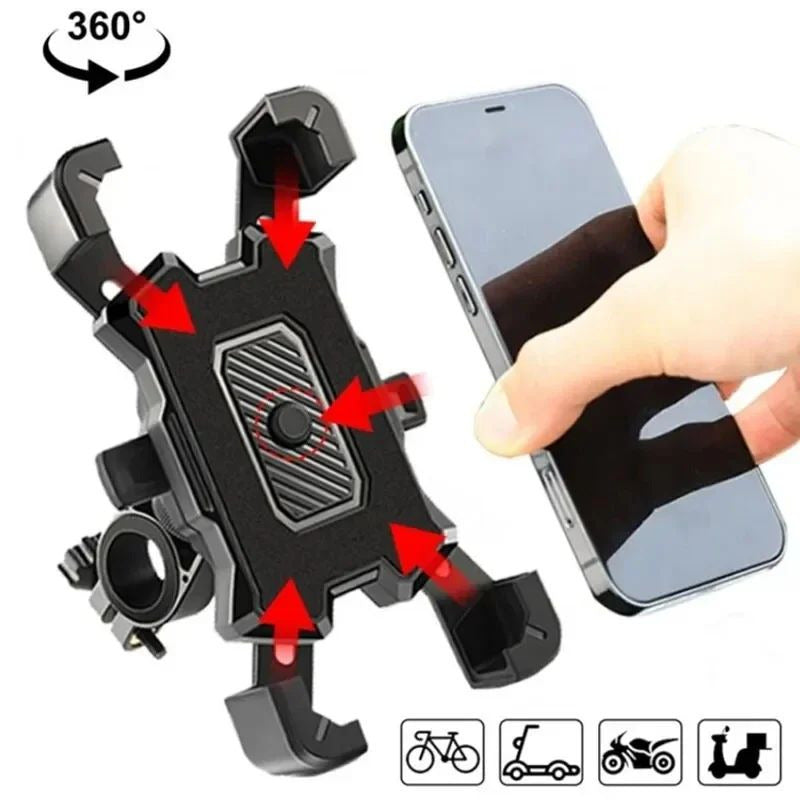 360 Rotatable Bike Phone Holder  Non-Slip Mount for iPhone Image 1