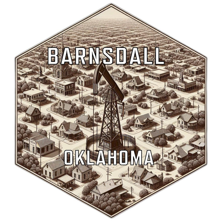 Barnsdall Oklahoma Travel Destination Souvenir Vinyl Decal Sticker Image 1