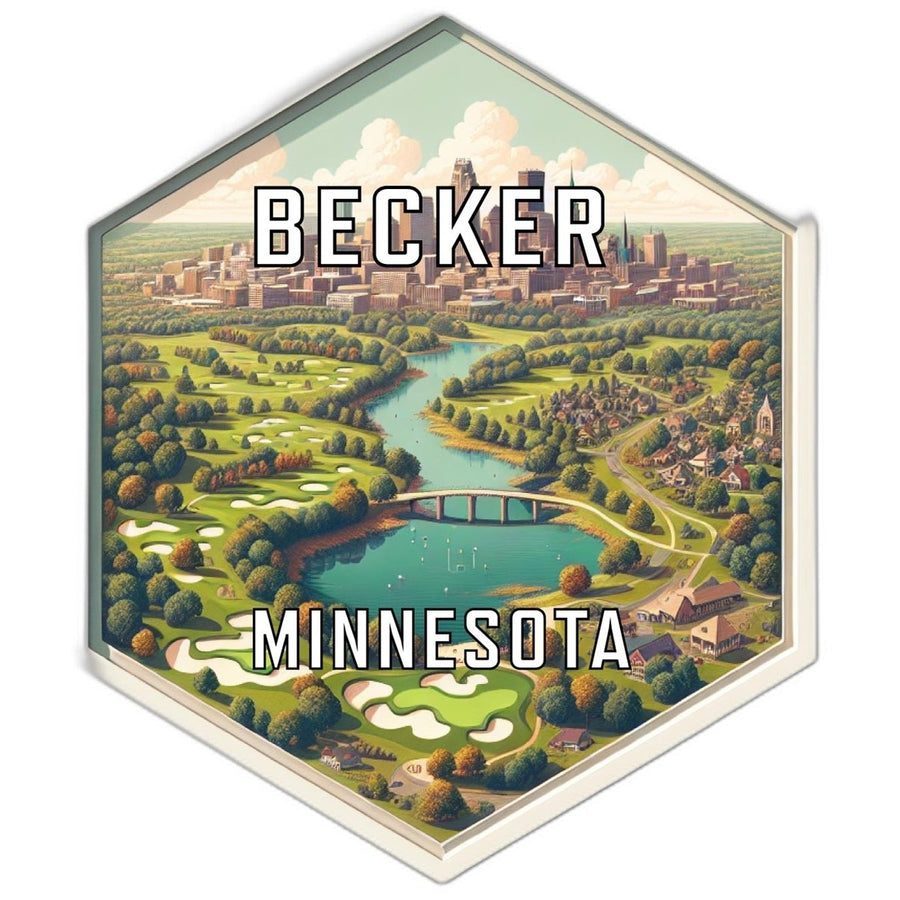 Becker Minnesota Travel Destination Souvenir Vinyl Decal Sticker Image 1