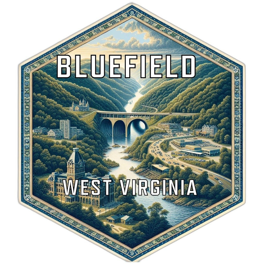 Bluefield West Virginia Travel Destination Souvenir Vinyl Decal Sticker Image 1