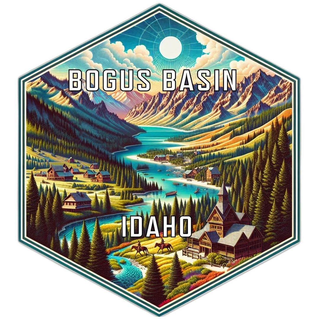 Bogus Basin Idaho Travel Destination Souvenir Vinyl Decal Sticker Image 1